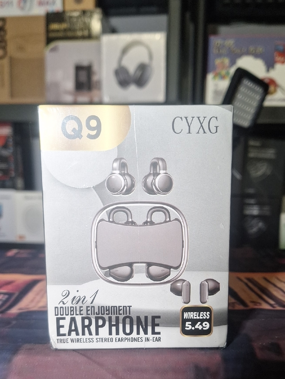 Q9 Silver Wireless Earphones - True Wireless Stereo